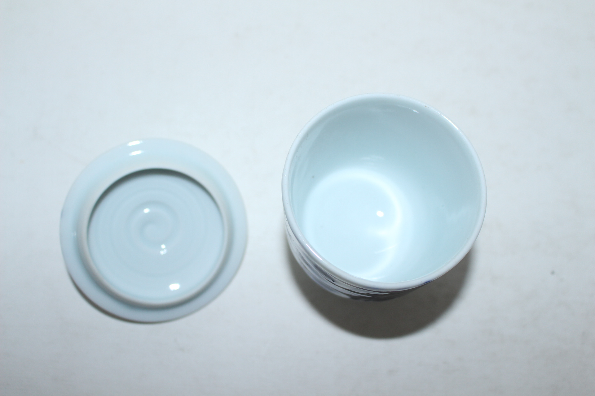 명품-고이마리 청화백자 난초문잔