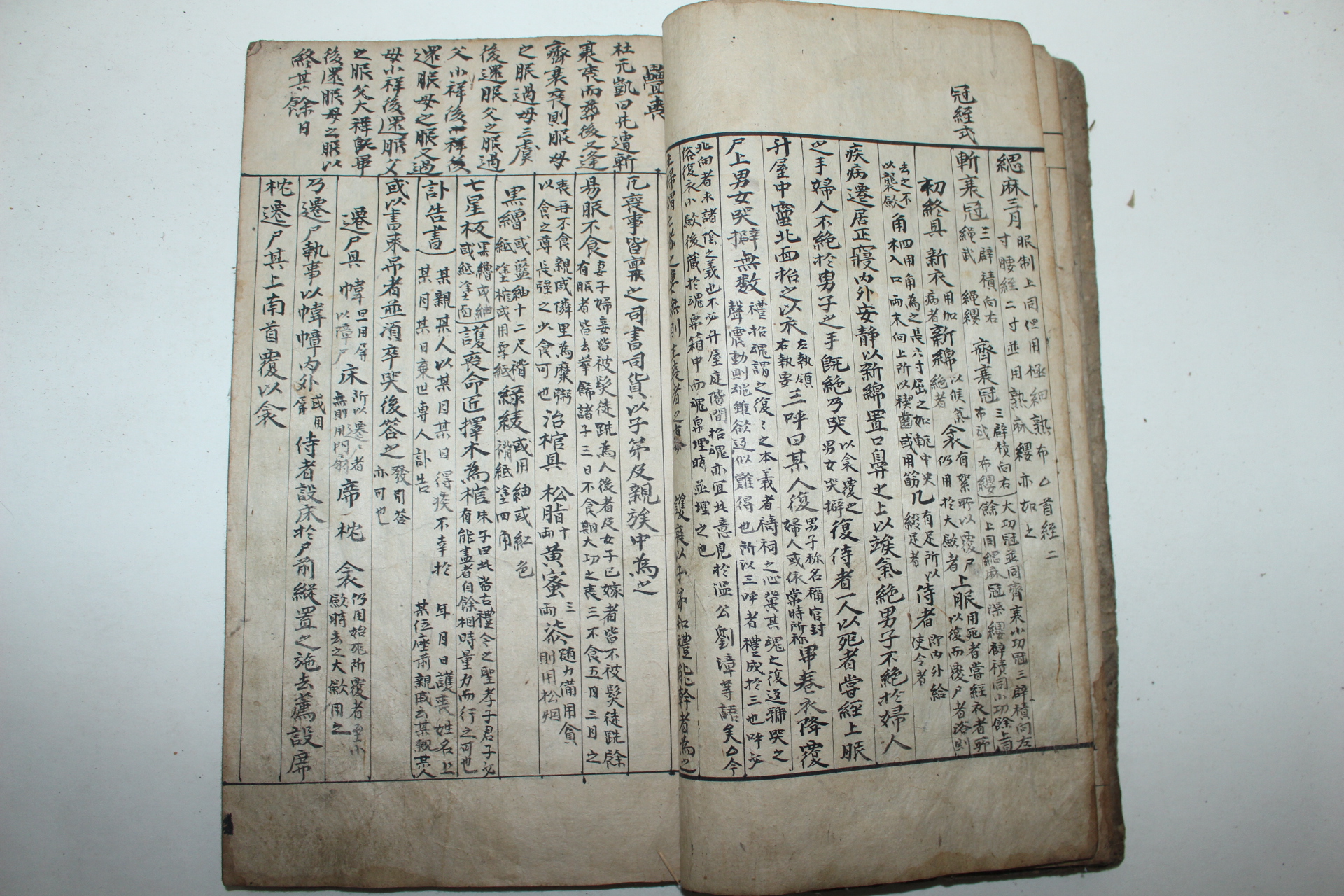 조선시대 고필사본 상제례초(喪祭禮抄) 1책완질