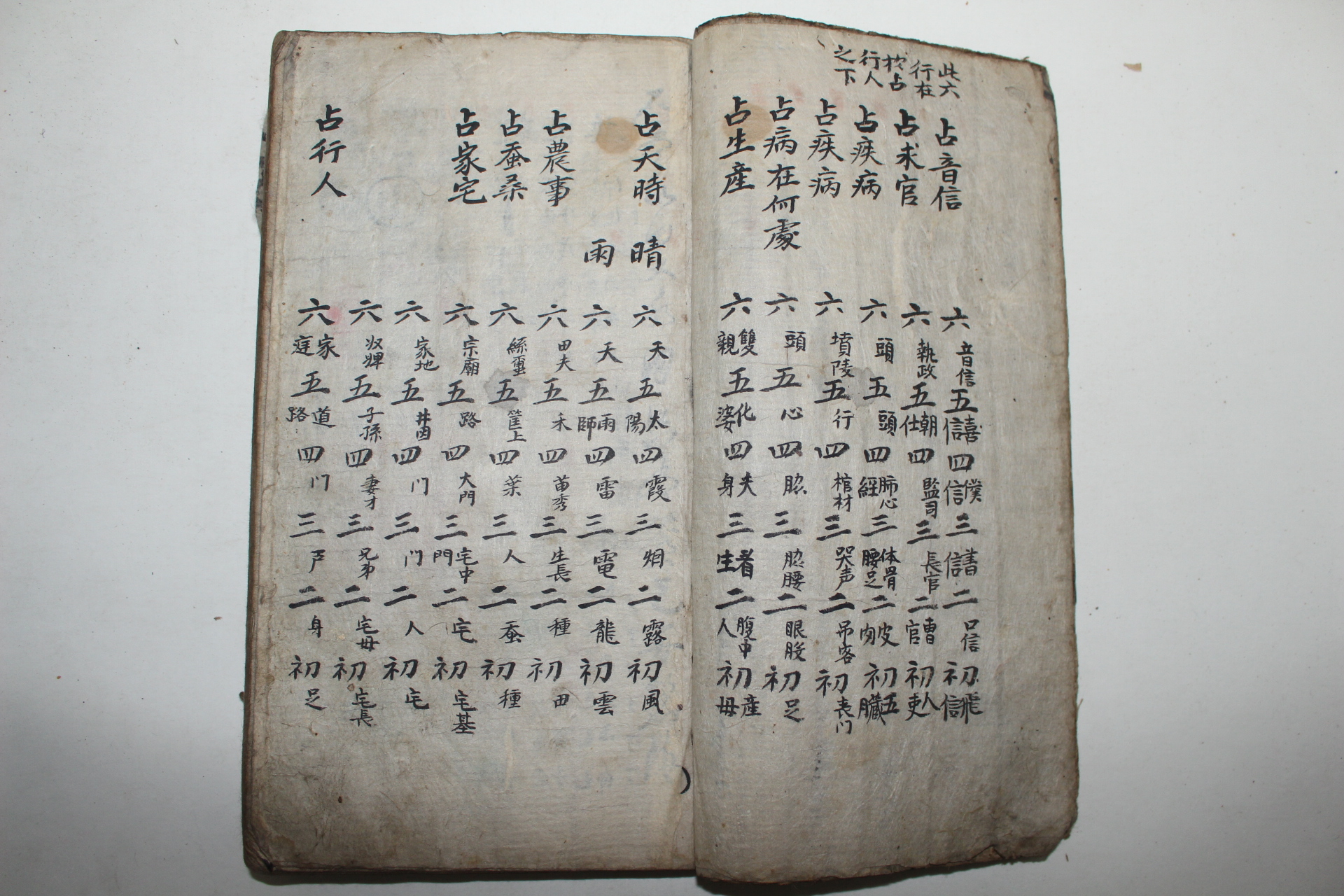조선시대 희귀고필사본 역술,점쾌관련 세응초집(世應抄集) 1책
