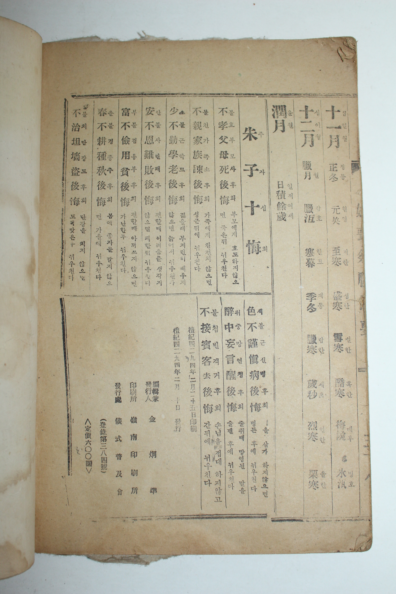 1961년 혼상제례절요