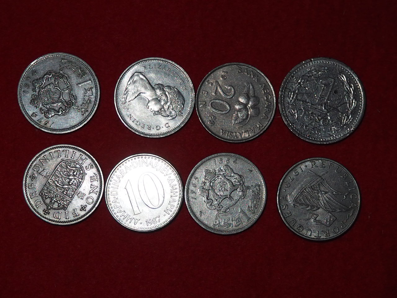 1970년외 외국동전 8점