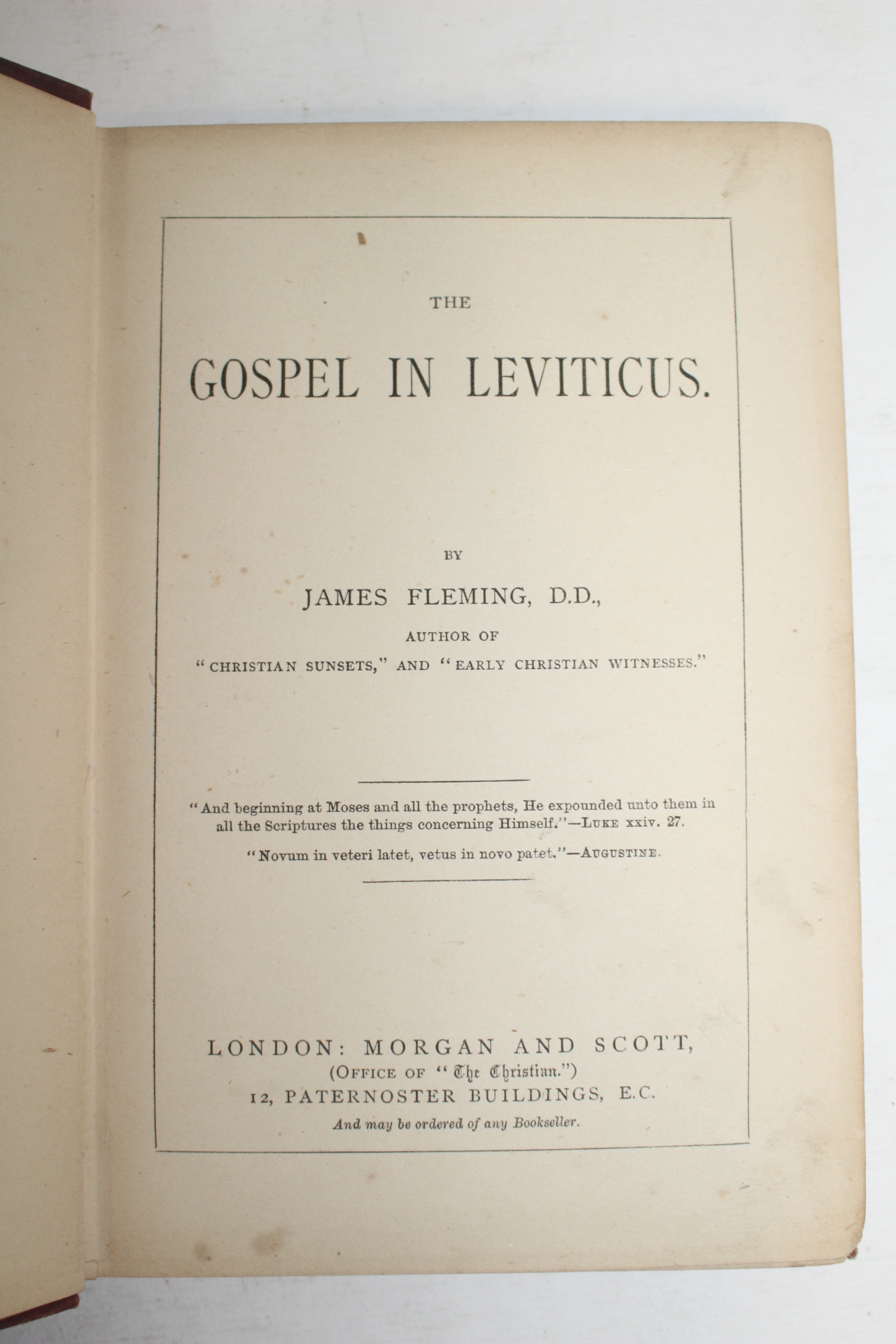 1879년 영국간행 레비티쿠스 복음서 GOSPEL IN LEVITICUS