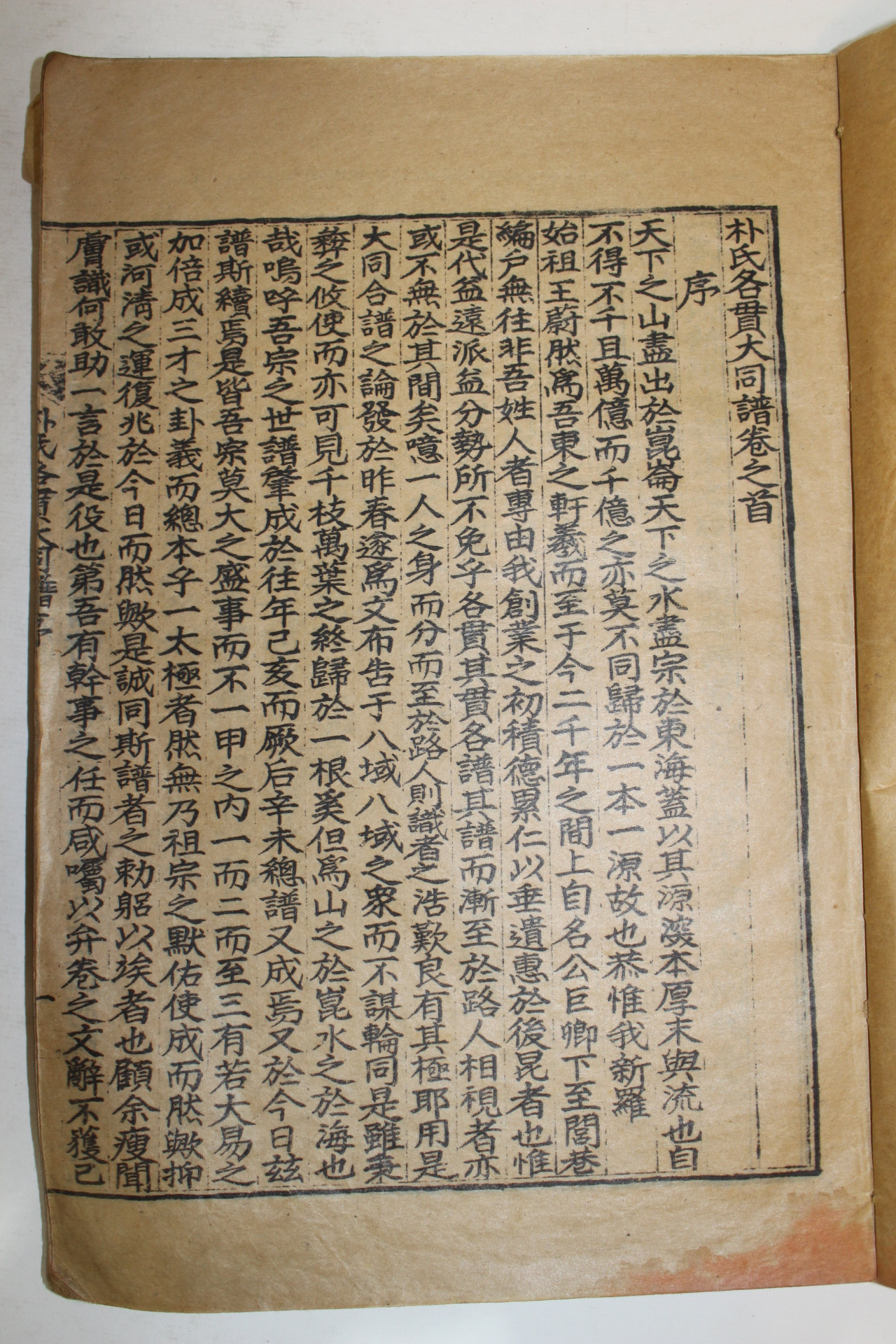일제시기 석판본 박씨각관대동보(朴氏各貫大同譜) 2책완질