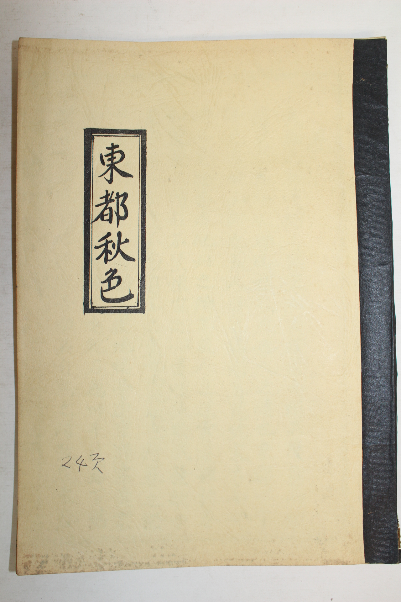 석판본 동도추색(東都秋色) 1책완질