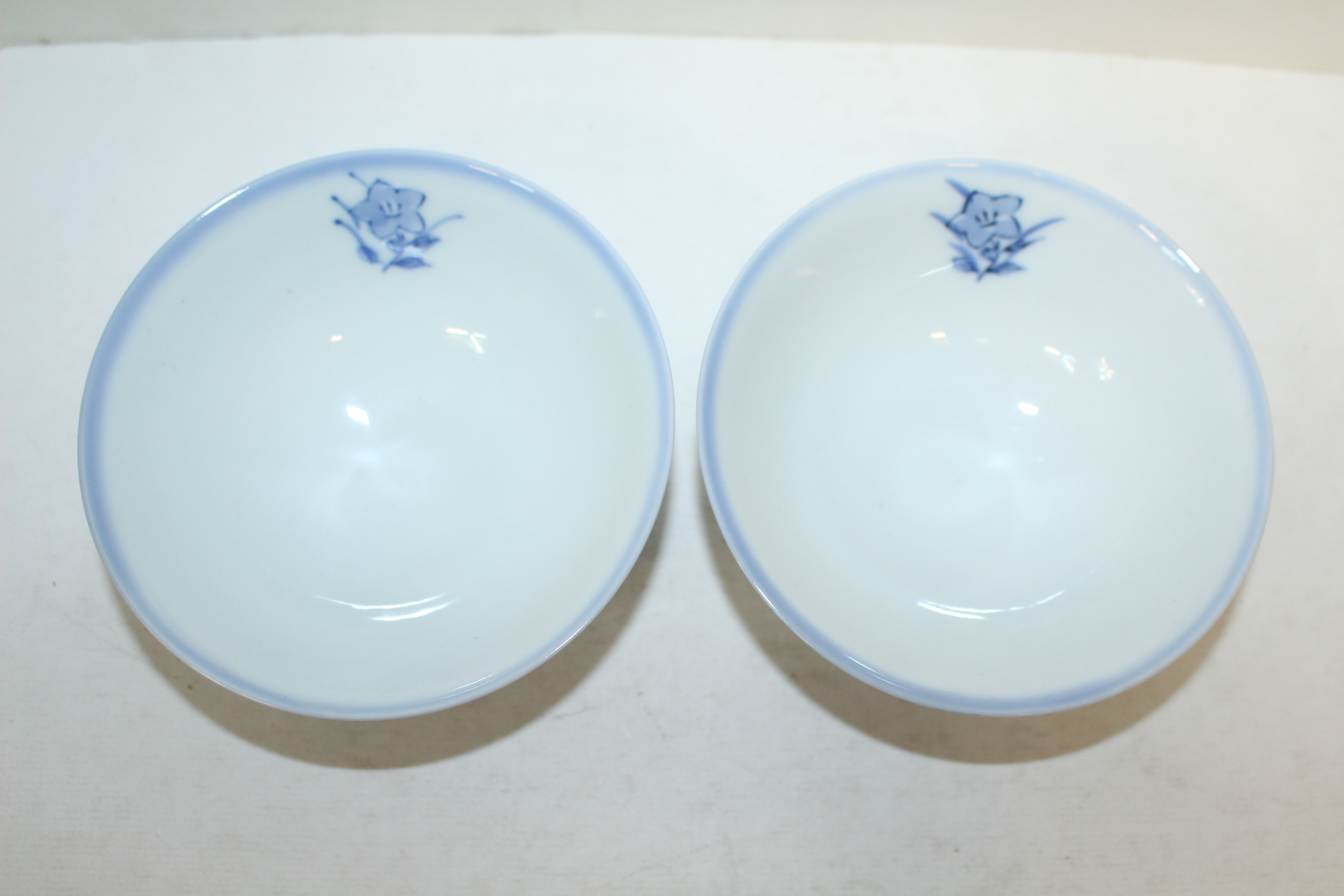 이마리 청화백자화문 자완 2점