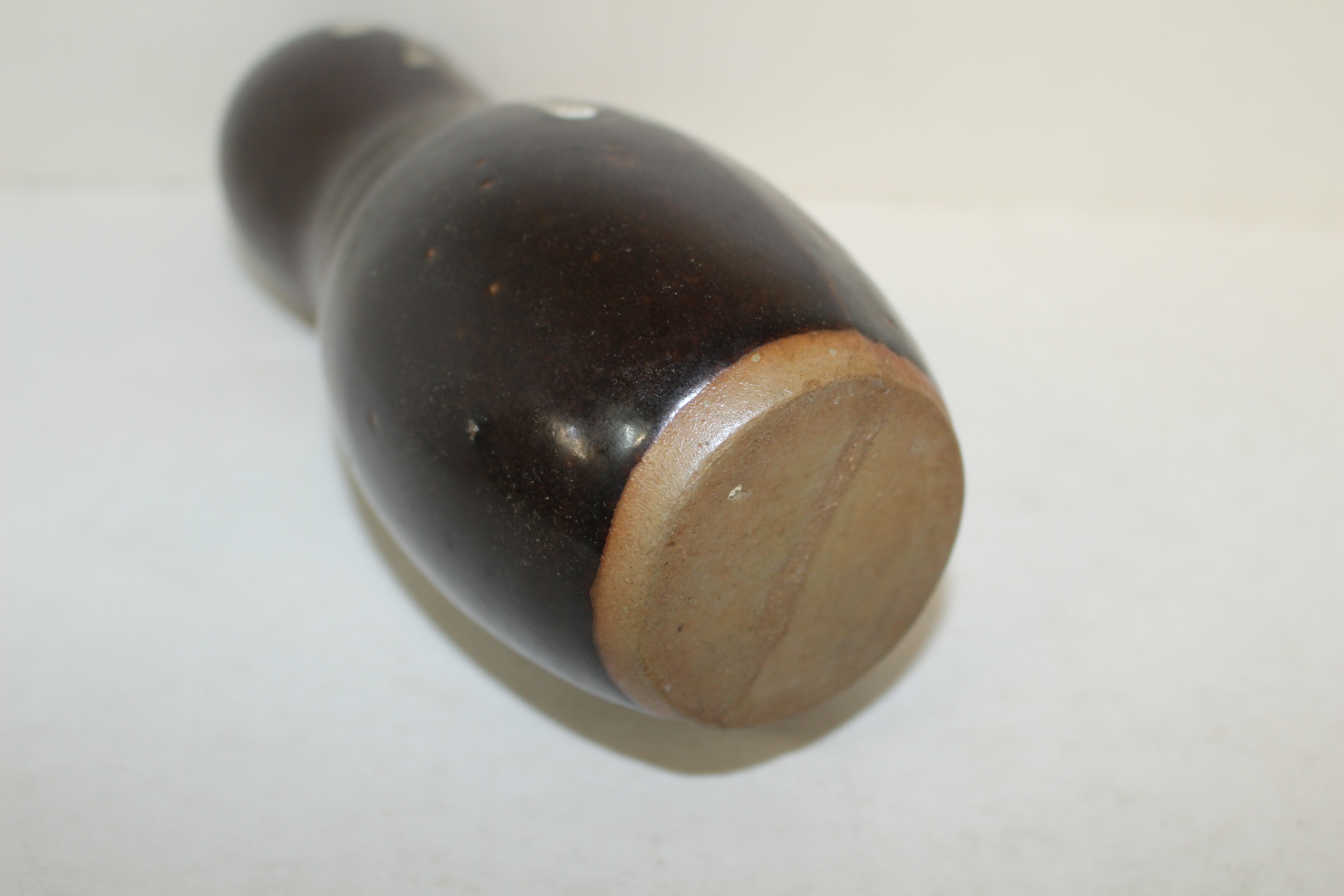 흑유청자 호리형 문자문 주병