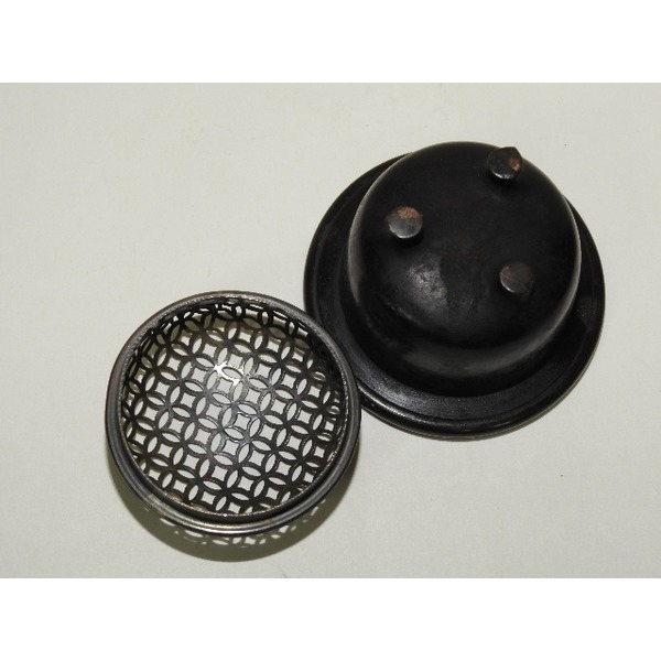 명품-청동에 은합금 두껑 삼족향로