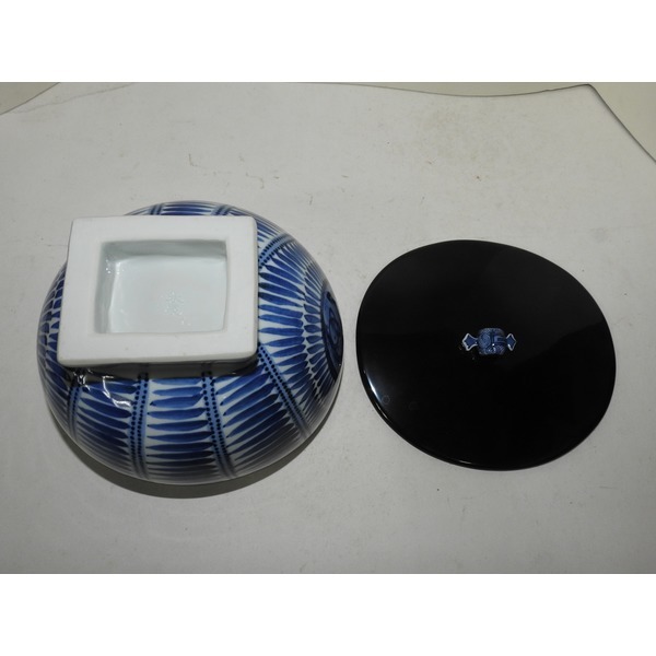 명품-청화백자 복신문 나무두껑 수통