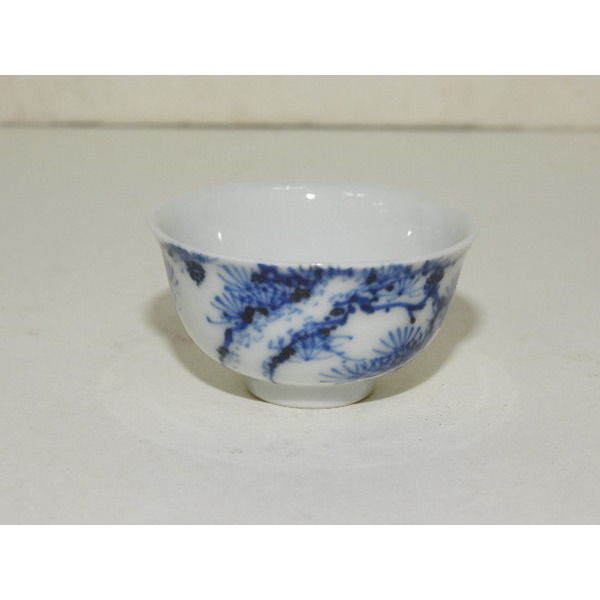 고이마리 청화백자노송도 잔5점셋트