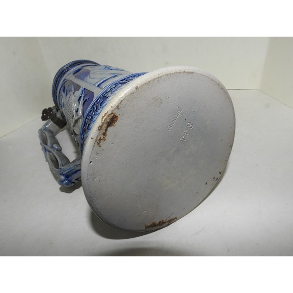 골동-독일산 주석에 청자 인물문 맥주잔