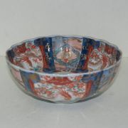 고이마리 청화백자진사금채화문화형완