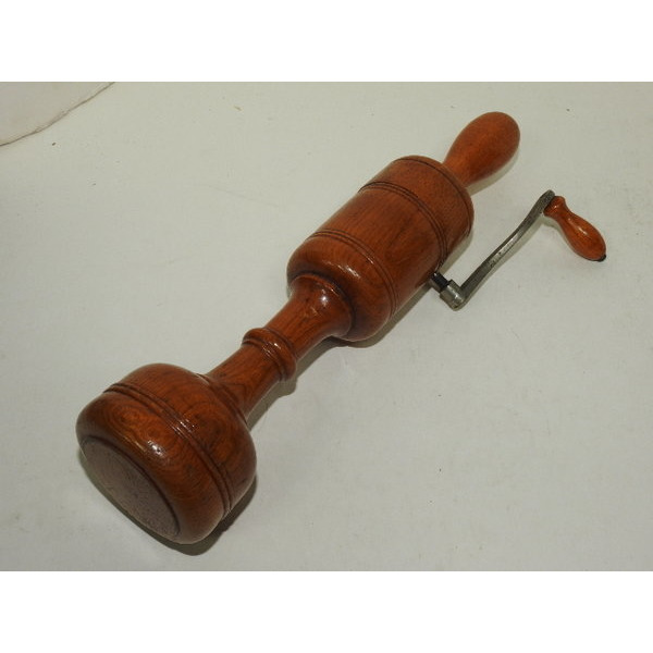 골동-원목나무로된 수동 진동안마기