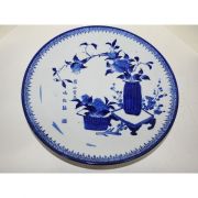 골동-100년이상된 청화백자 정물문 대완