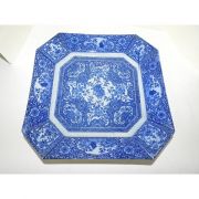 100년이상된 청화백자해태용문 사각대완