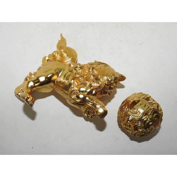 청동통에 24K 순금도금된 해태상