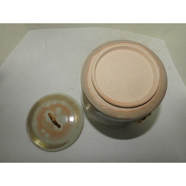 명품-분청자 죽문금채 수통