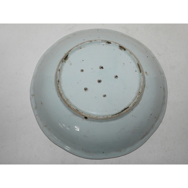 골동-100년이상된 청화백자산수문 대완