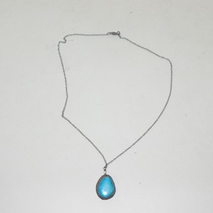 29-실버 은에 마노가 장식된 목걸이