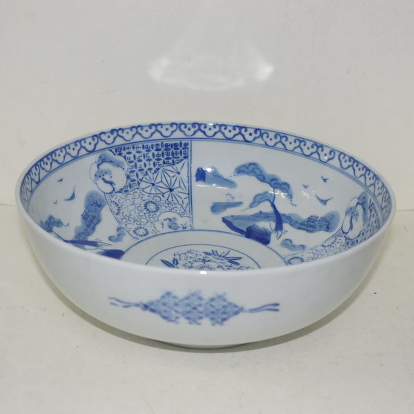 고이마리 청화백자노송문 대완