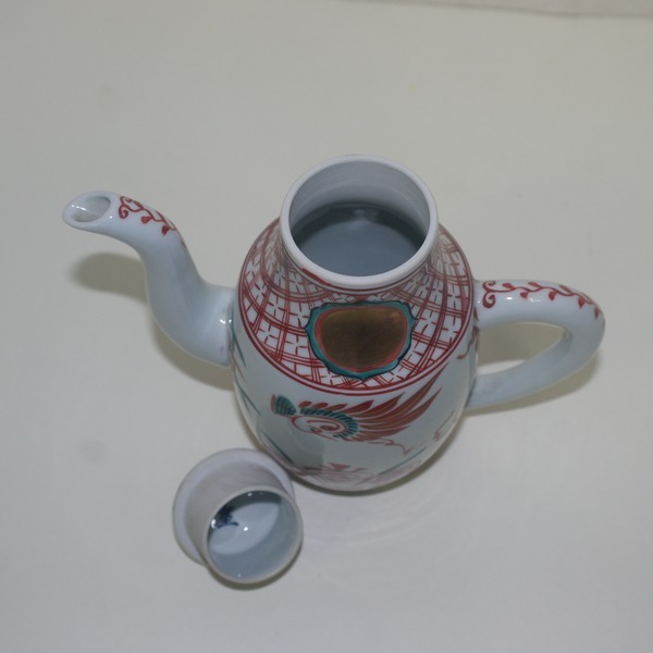 연대좋은 청화백자진사금채화문 주자