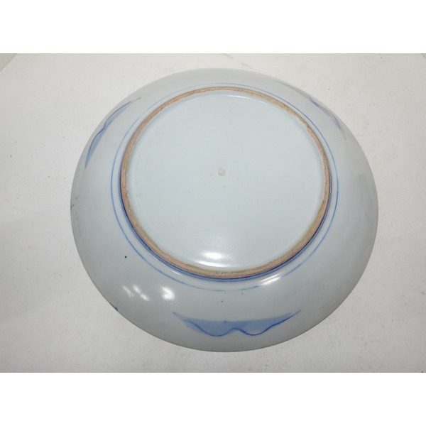 골동-100년이상된 청화백자산수문 대완