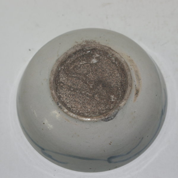 150년이상된초기 양촌이마리 청화백자완