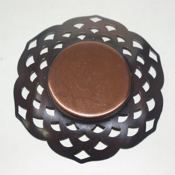 동으로된 화문이 조각된 투각화형 차반5점셋트