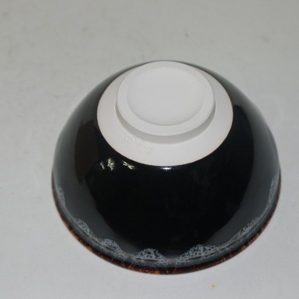 흑유청자 덴모꾸 백채 다완