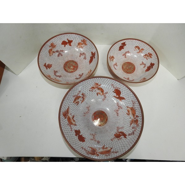 골동-고구다니 진사인물어문 대완 3개셋트