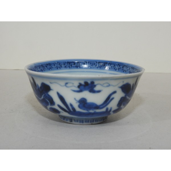 골동-100년이상된 청화백자화문 잔5점