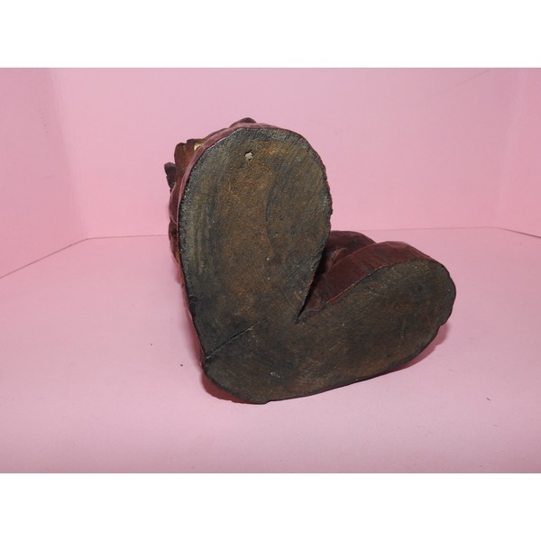 골동-나무에 금채된 쌍사자인간상