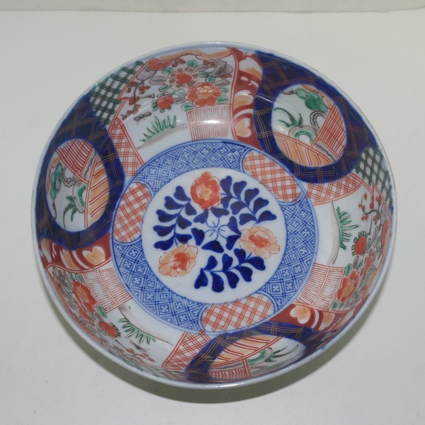 100년이상된 고이마리 청화백자대완