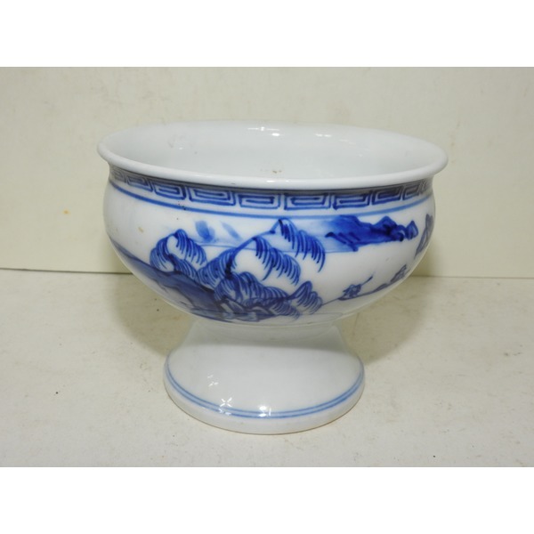 골동-100년이상된 고이마리 청화백자향완