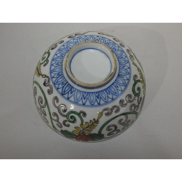 골동-150년이상된 청화백자진사화문 완