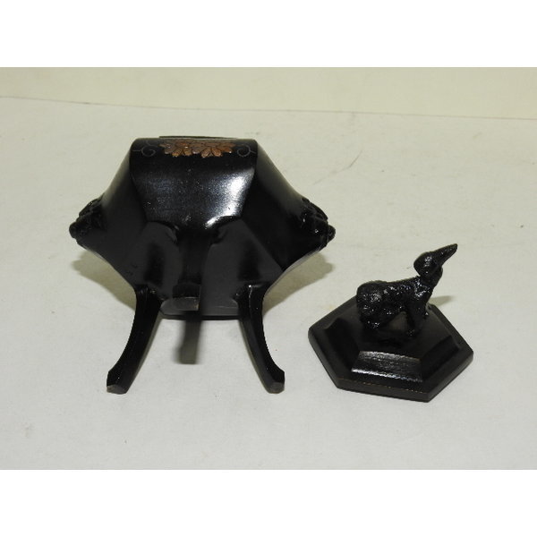 일본 청동상감 해태용 향로