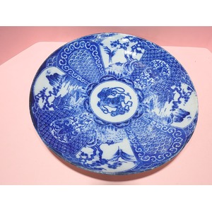 골동-청화백자해태용문 대완