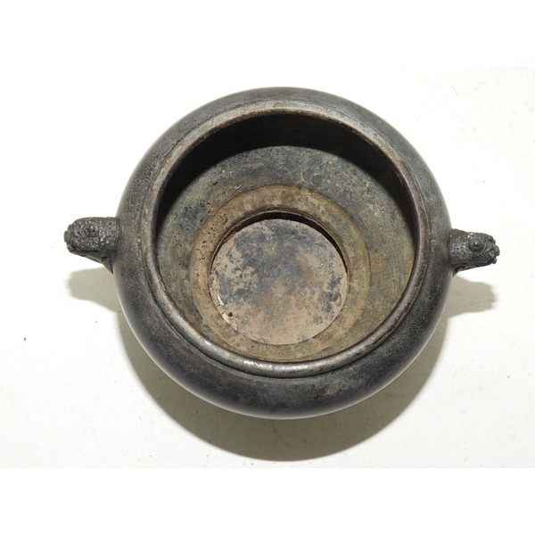 골동-묵직한 청동으로된 이귀 향로