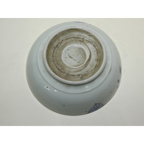 골동-100년이상된 청화백자금채화문 대완