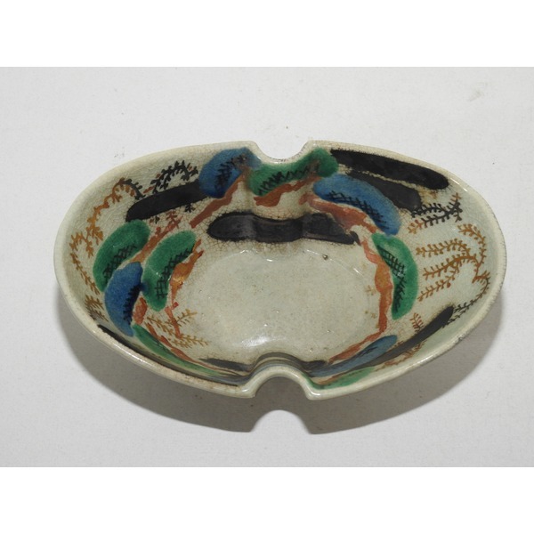 골동-100년이상된 분청자청화금채 배모양 수구