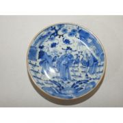 골동-청화백자 인물문 완