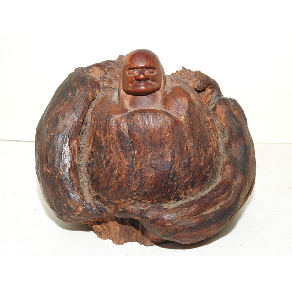 골동-나무로된 달마대사 조각상