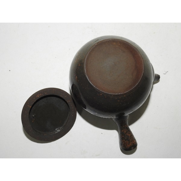 골동-흑유청자 다관