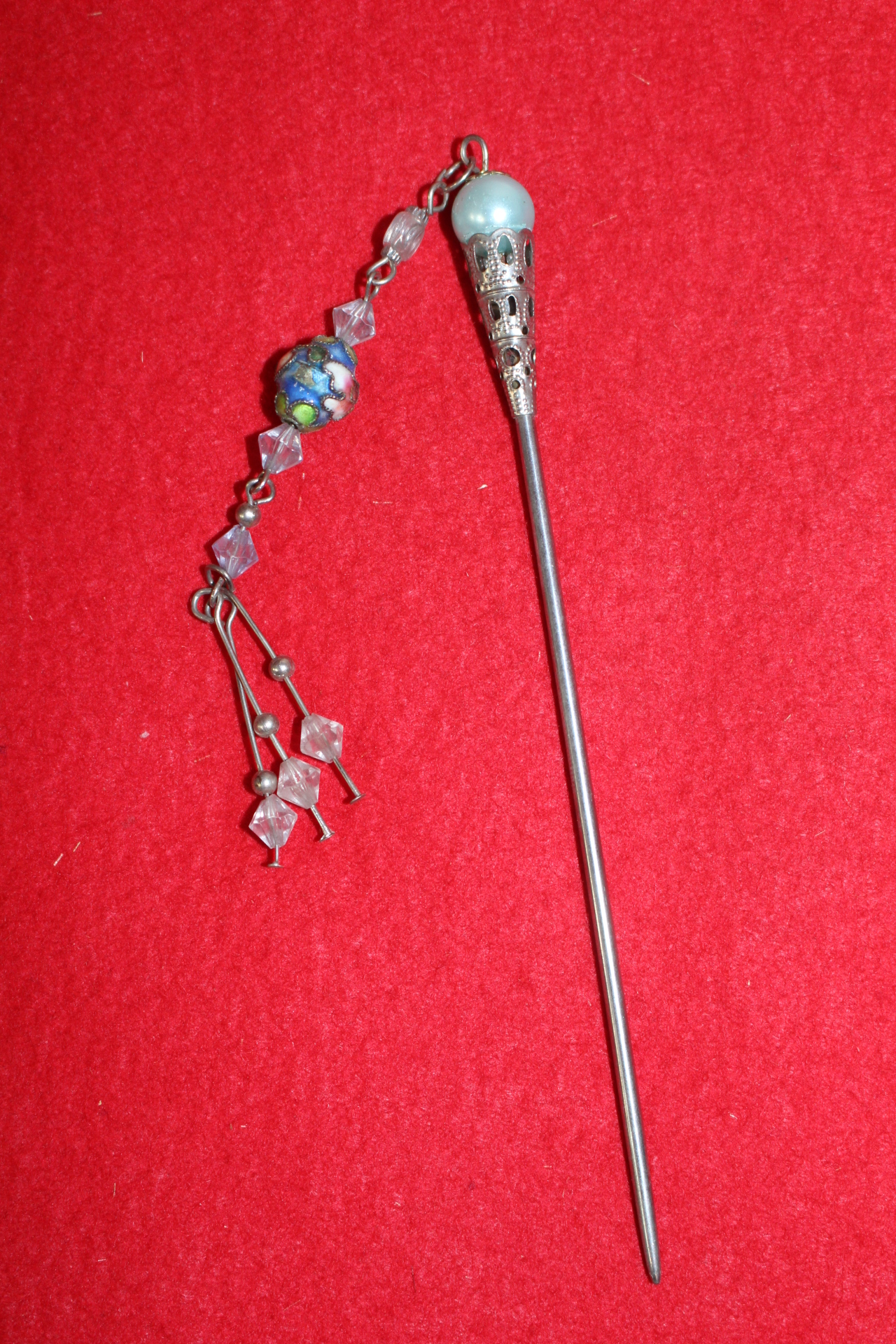 칠보장식이된 머리핀