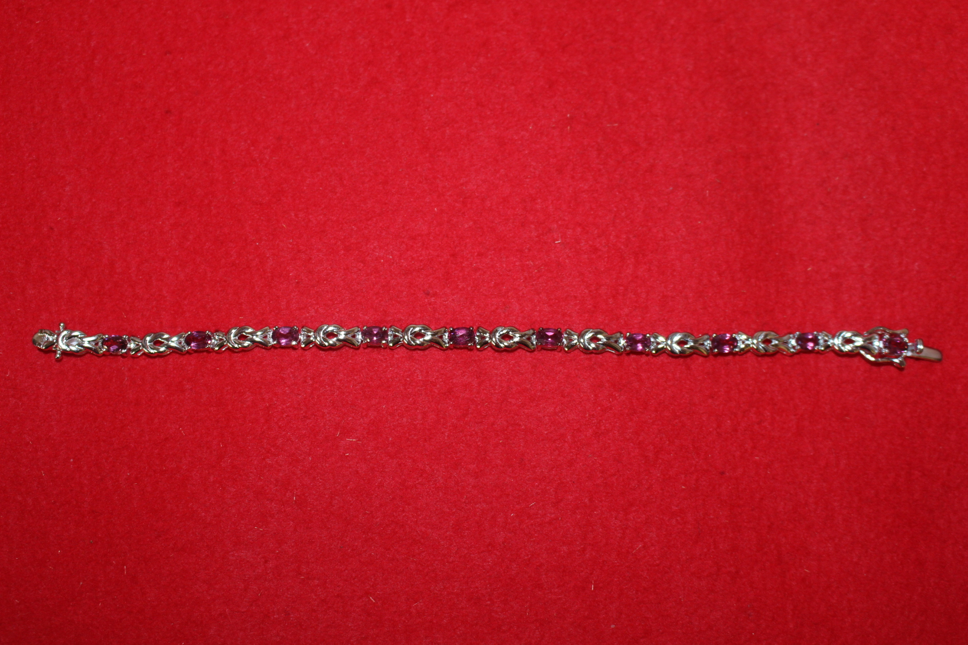 순은 925 보석이 장식된 팔찌 (15그람)