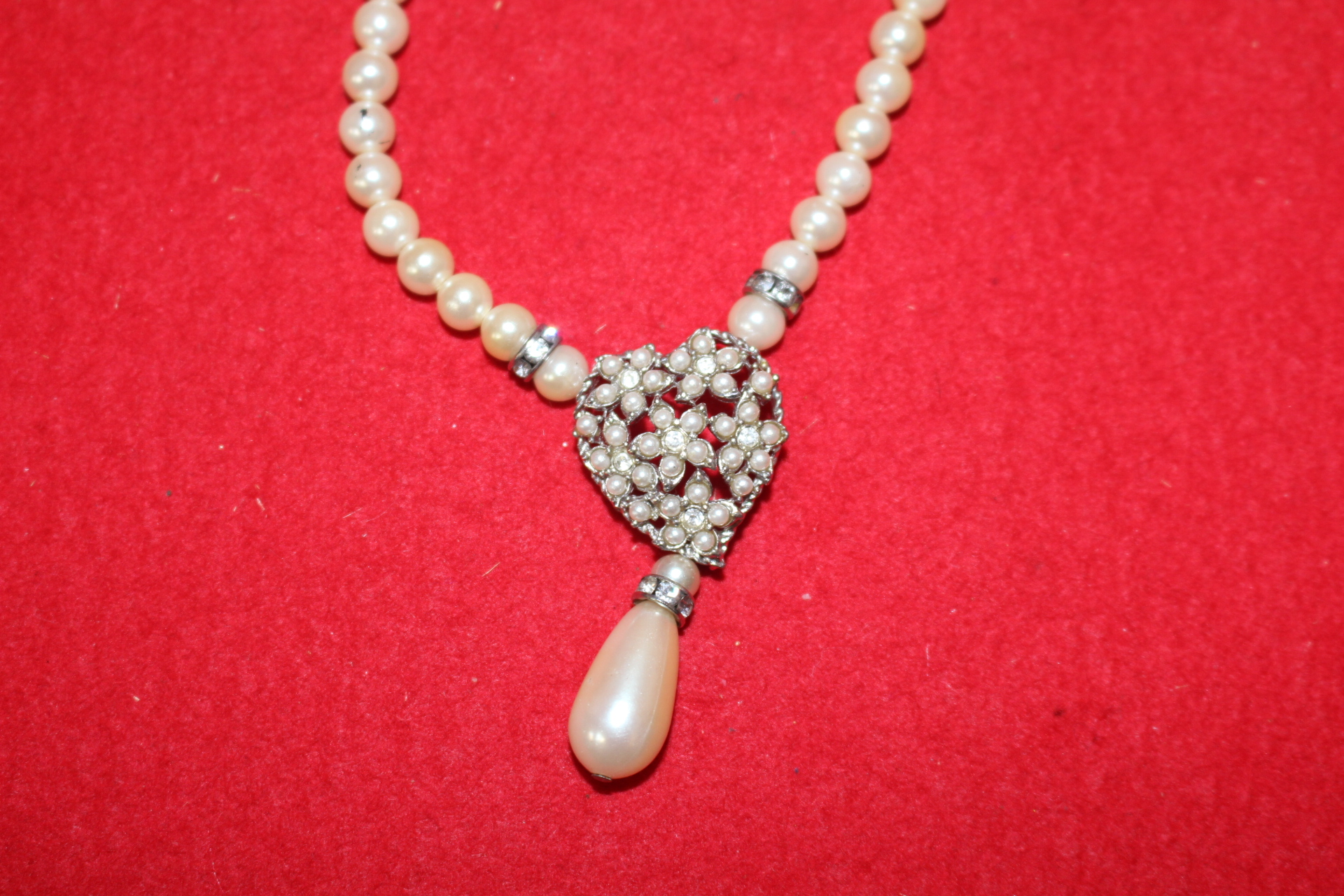 인조진주 목걸이