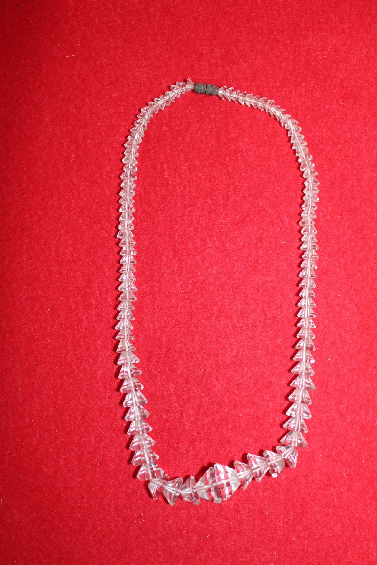 진품수정 목걸이