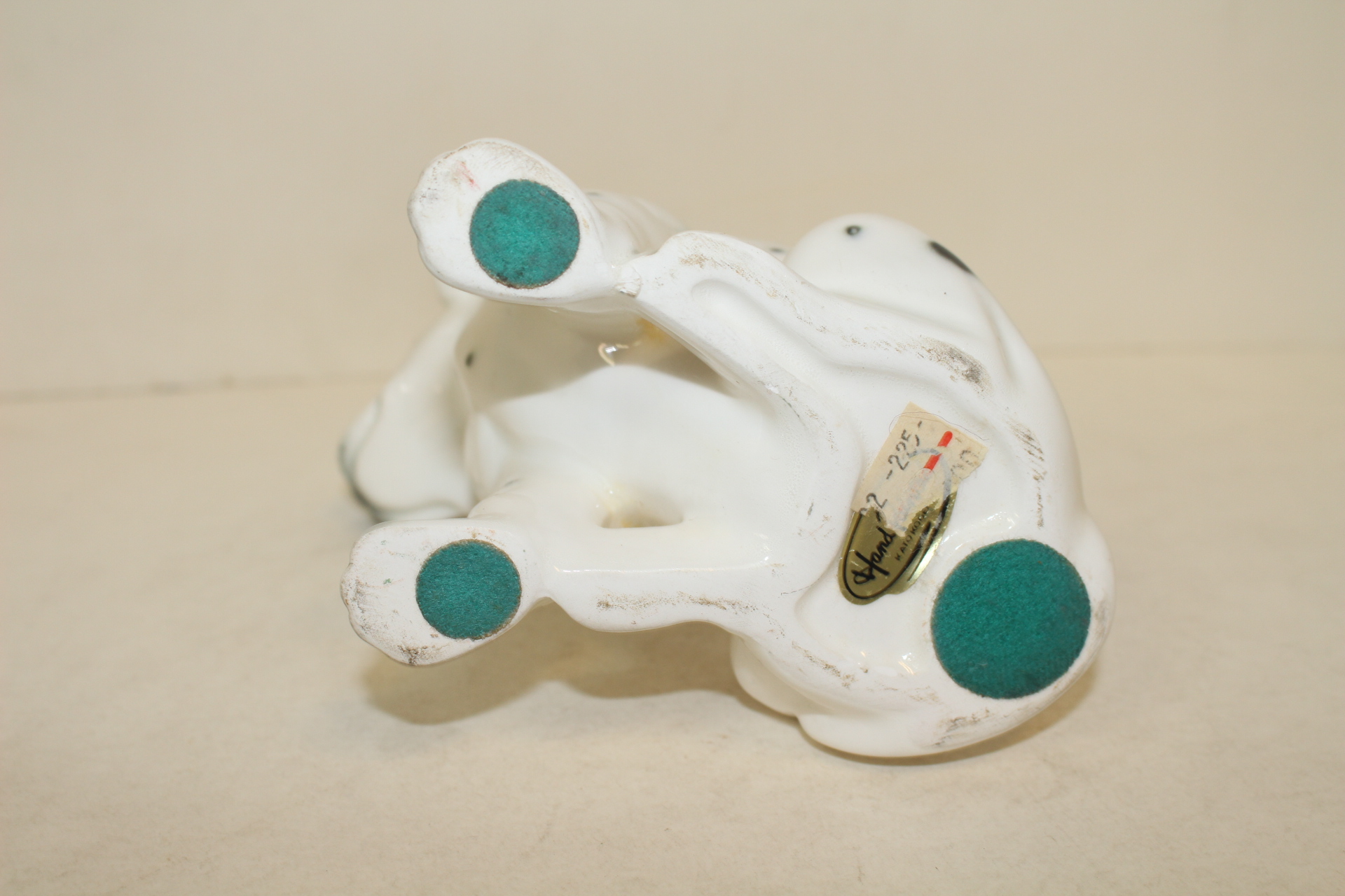 분청자 도자기 개 조각상