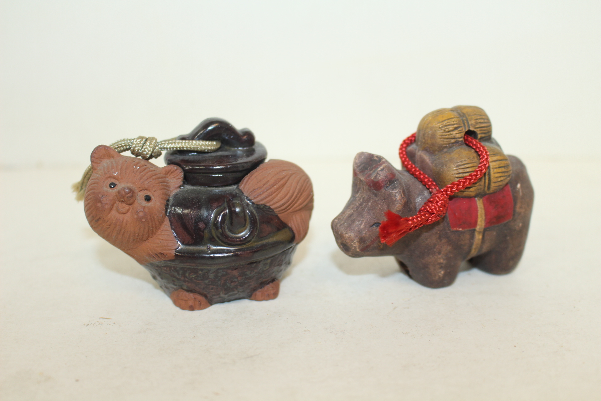 청자 도자기 방울 2점