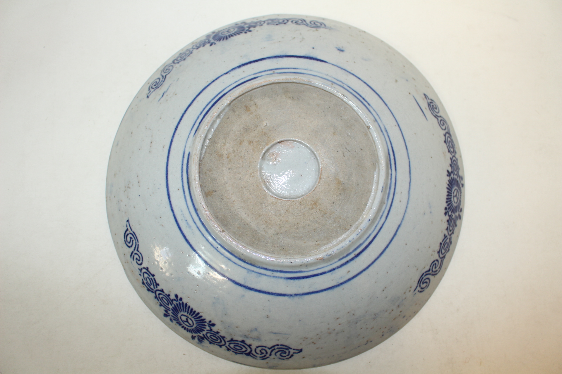 연대가좋은 청화백자 비익조문 대완