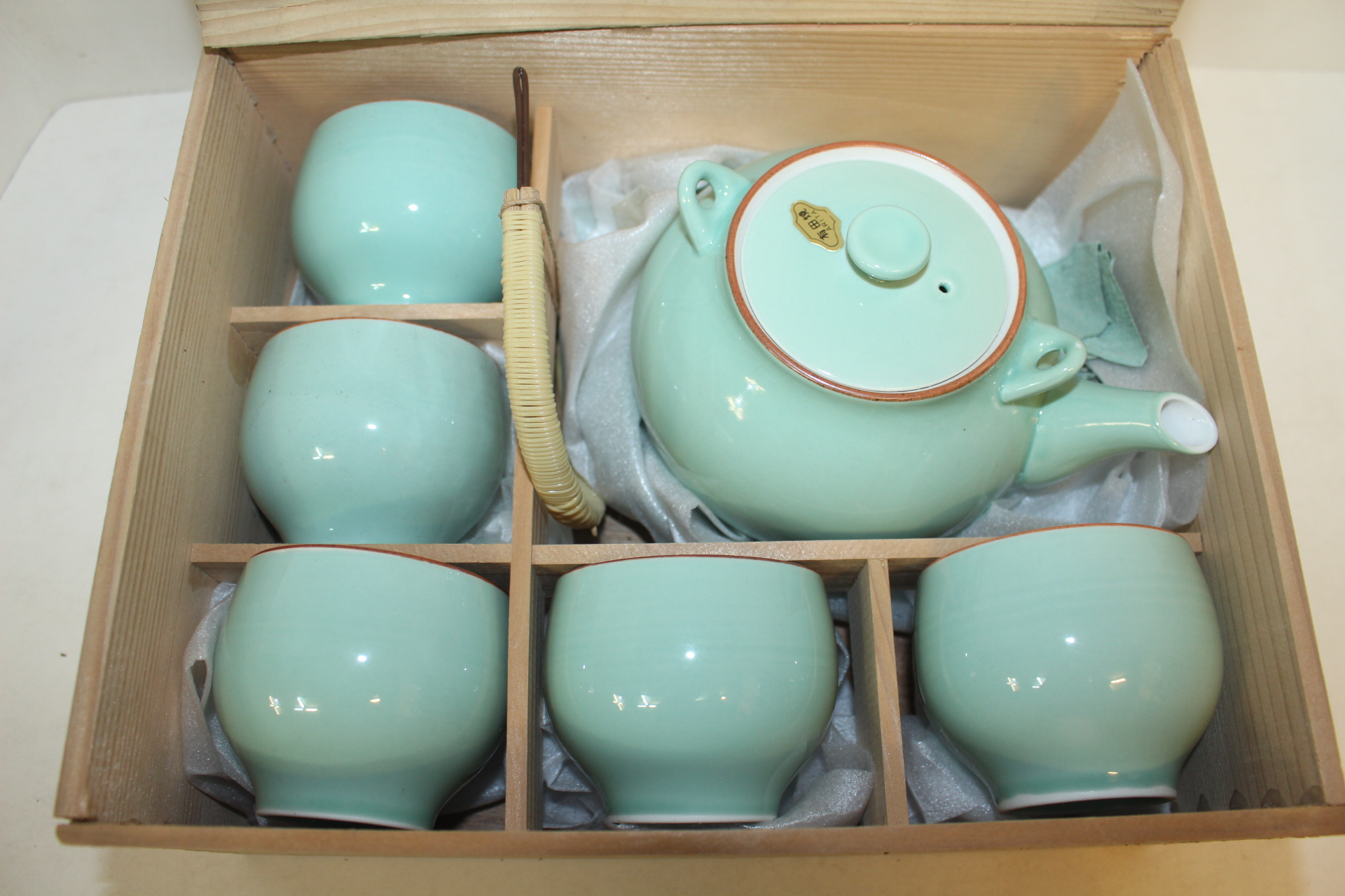 청자화문 5인 다관셋트